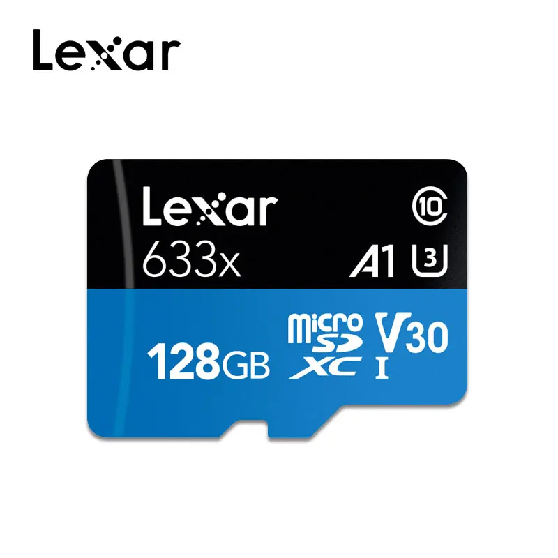 128GB Lexar, 256 ГБ, Micro SD карта, 128 ГБ, карта памяти, высокая скорость до 95 м/с, 64 ГБ, класс 10, 633x, TF карта, 32 ГБ, флеш-карта - Емкость: 128GB
