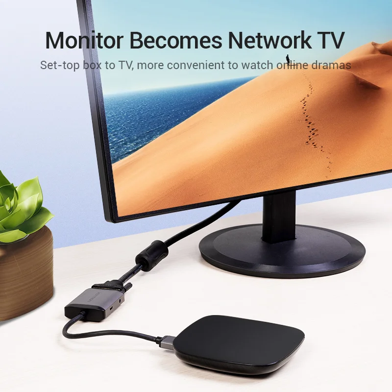 Адаптер Vention HDMI Spliiter в VGA 4 1 4K 3 5 мм Micro USB для HDTV PS4 | Электроника