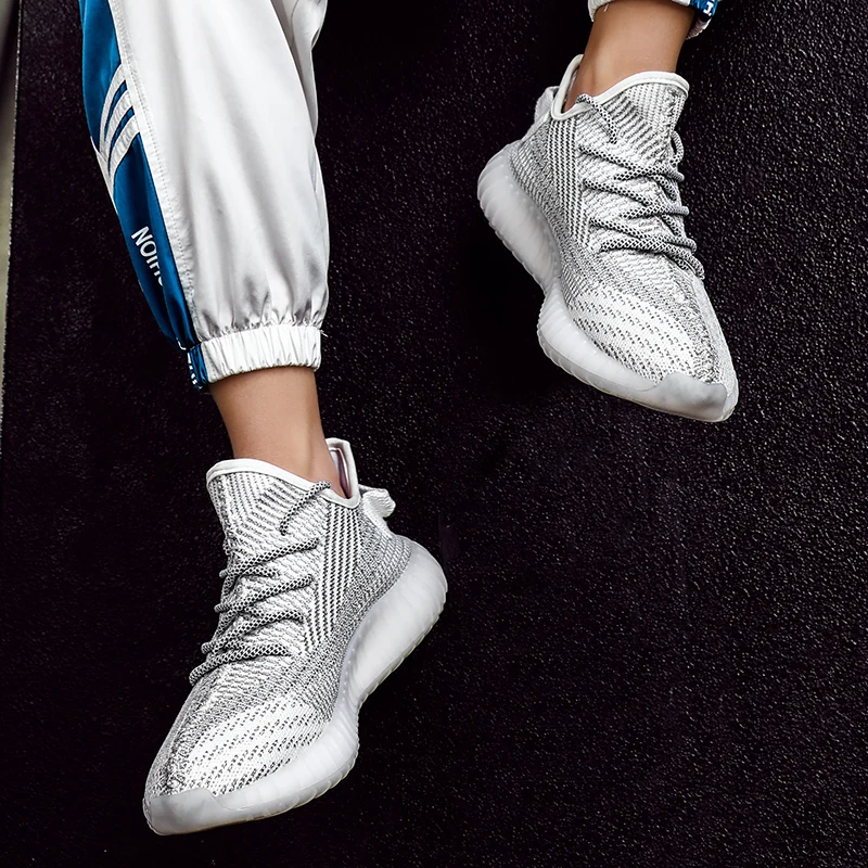 Кроссовки для бега мужские кроссовки белого цвета вязаные оригинальные