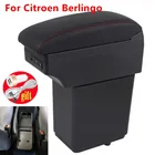 Для Citroen Berlingo подлокотники модифицированные детали для Peugeot партнер tepee ящик для хранения в подлокотнике автомобиля автомобильные аксессуары для зарядки с USB