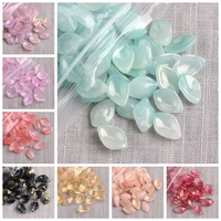 15x10mm petal shape crystal glass loose crafts beads top cross drilled pendants for earring jewelry making diy crafts 10pcs