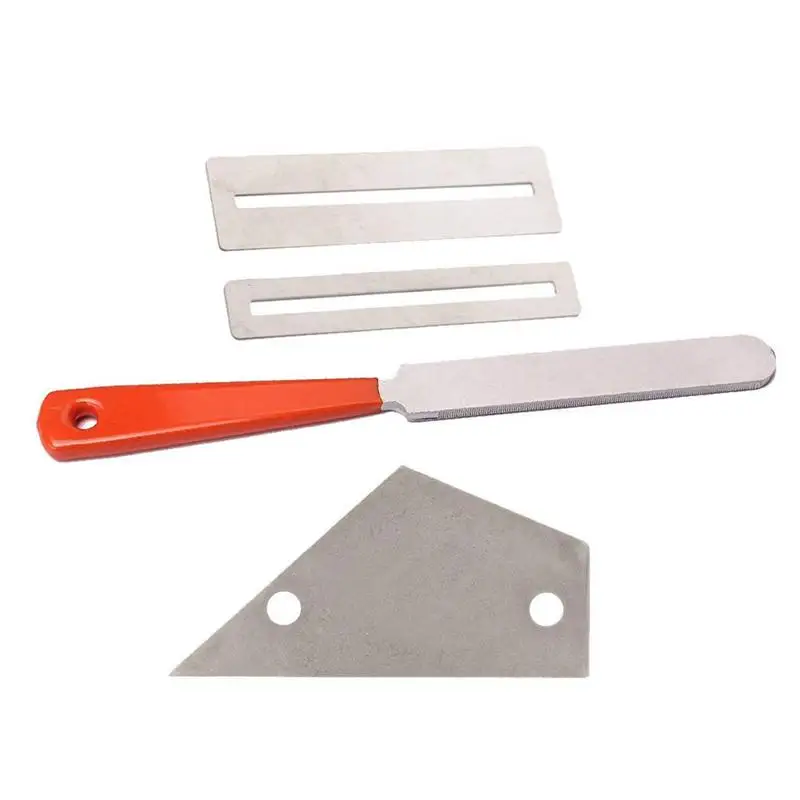 Stainless Steel Guitar Fret File+Fret Rocker Level+Fingerboard Protector Luthier Tool | Инструменты