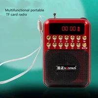 b872 mini portable insert tf card speaker old fm radio campus relay portable walkman mp3 player 18650 battery