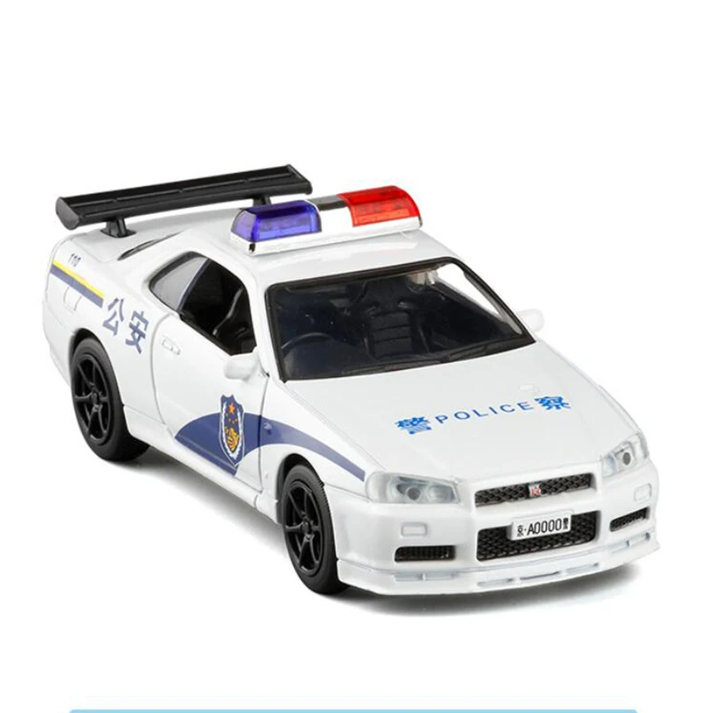 Модель автомобиля GTR R34 из сплава 1:36 Спортивная металлическая модель