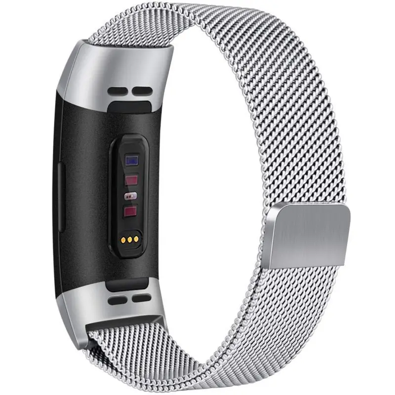 A 9 цветов для Fitbit charge 3 фитнес-браслет магнитный с миланским плетением браслет из нержавеющей стали сменные полосы для charge3 ремешок - Цвет ремешка: A