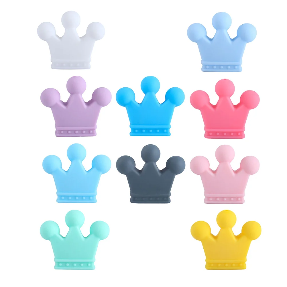 

10pcs Silicone Teether Beads Creative DIY Loose Beads for Baby Chewing