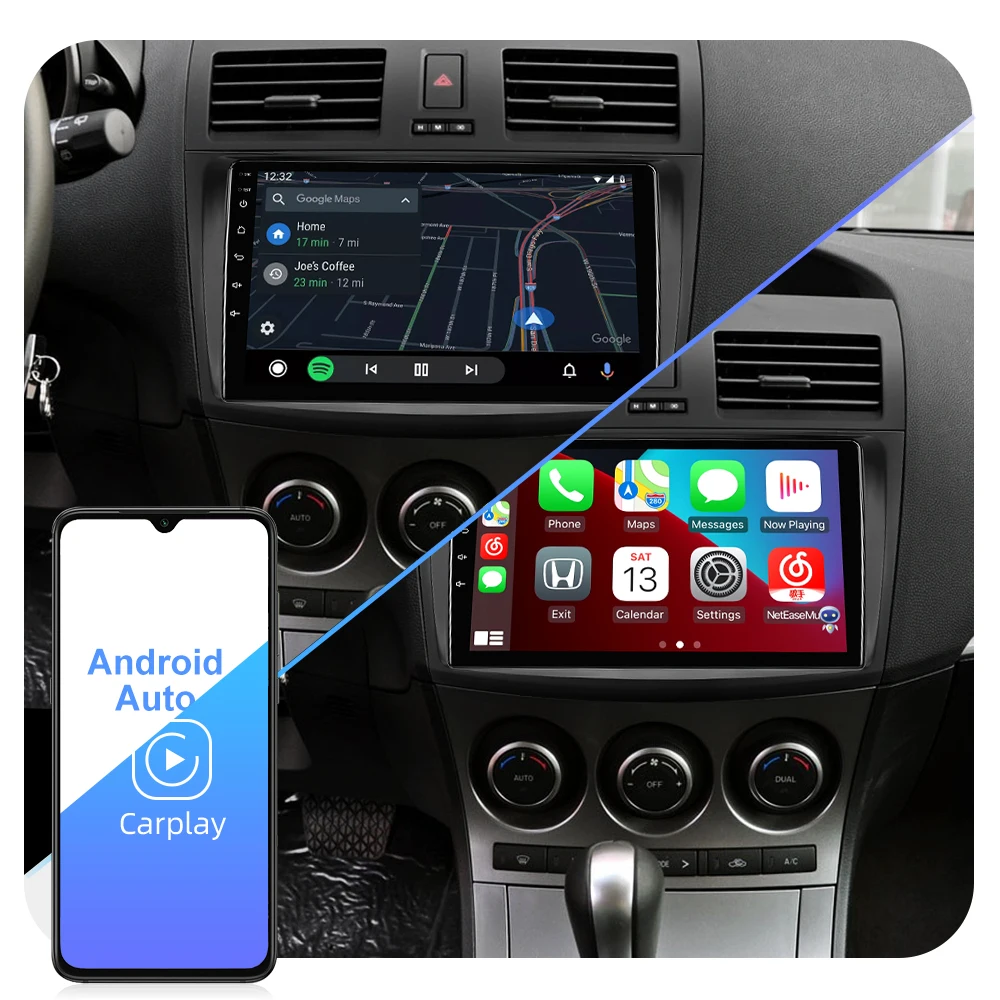 Автомобильный радиоприемник ISUDAR T72 QLED Android 10 для Mazda 3 2010 2011 2012 2013 GPS мультимедийный