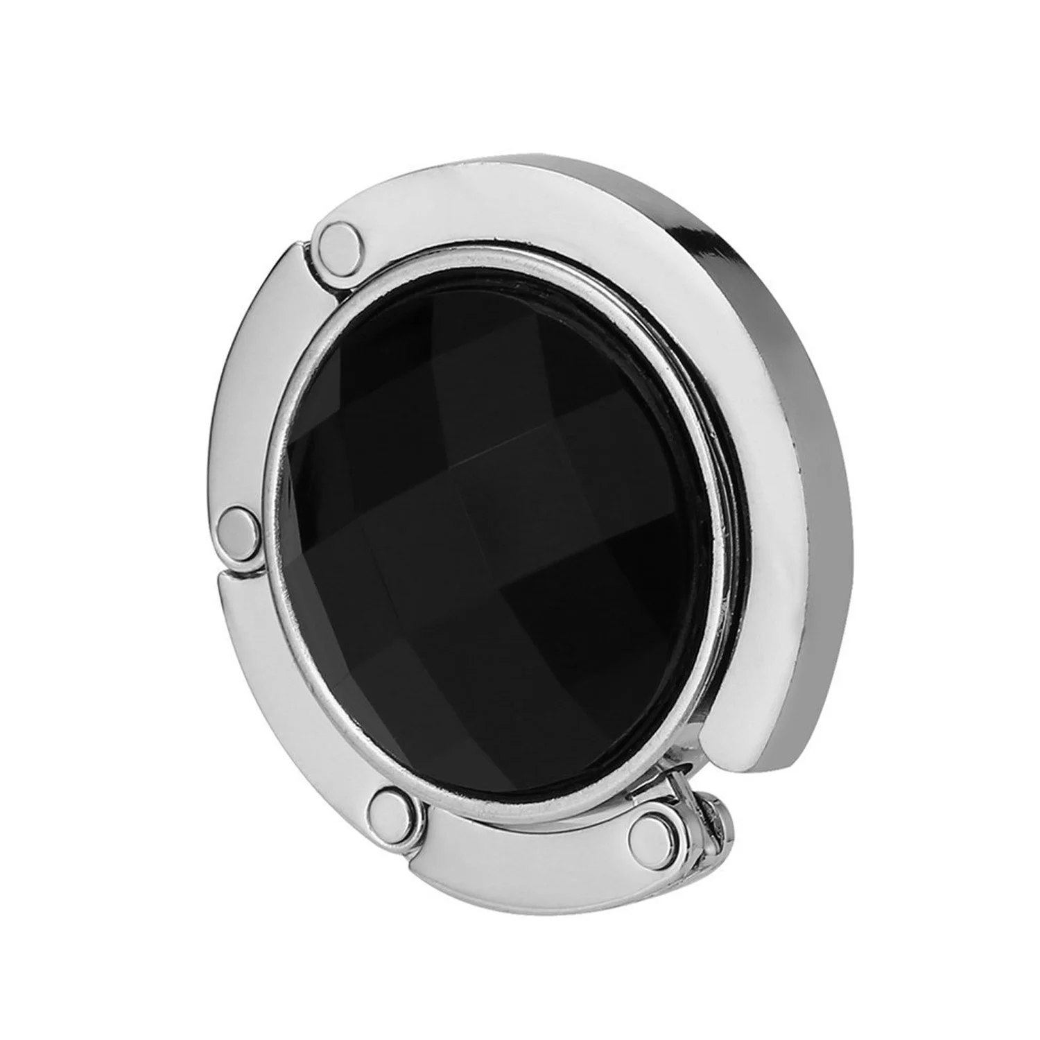 2 шт. портативный складной круглый кошелек из сплава с кристаллами сумка