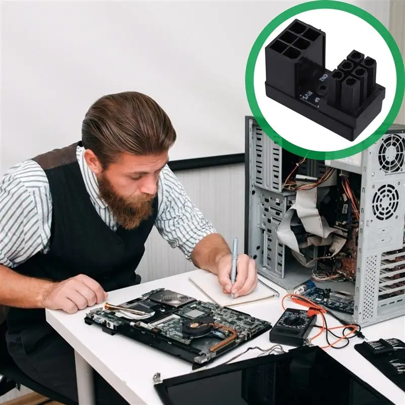 

Angled Adapter for Graphic Card 6Pin Forward Direction GPU Angle Connector