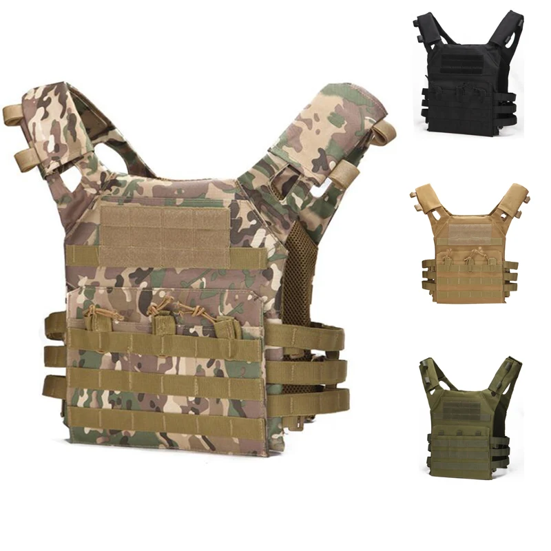 

Men Molle Tactical Combat Vest JPC Outdoor Hunting Wargame Paintball Multicam Plate Carrier Waistcoat Airsoft Vest Accessories