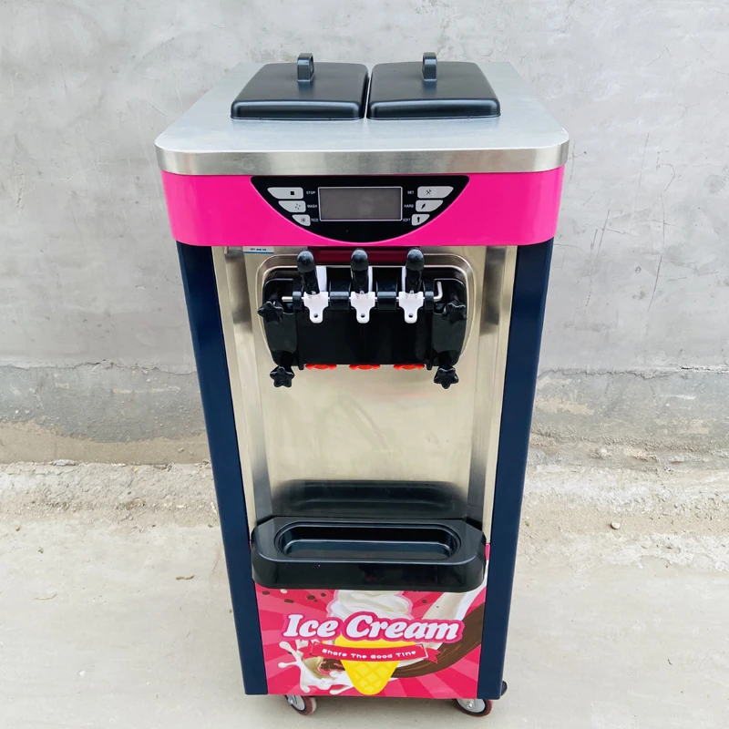 

Commercial Ice Cream Soft Machine 3 Flavors Cheap Ice Cream Maker Machine For Dessert Shop Ice Cream Machine