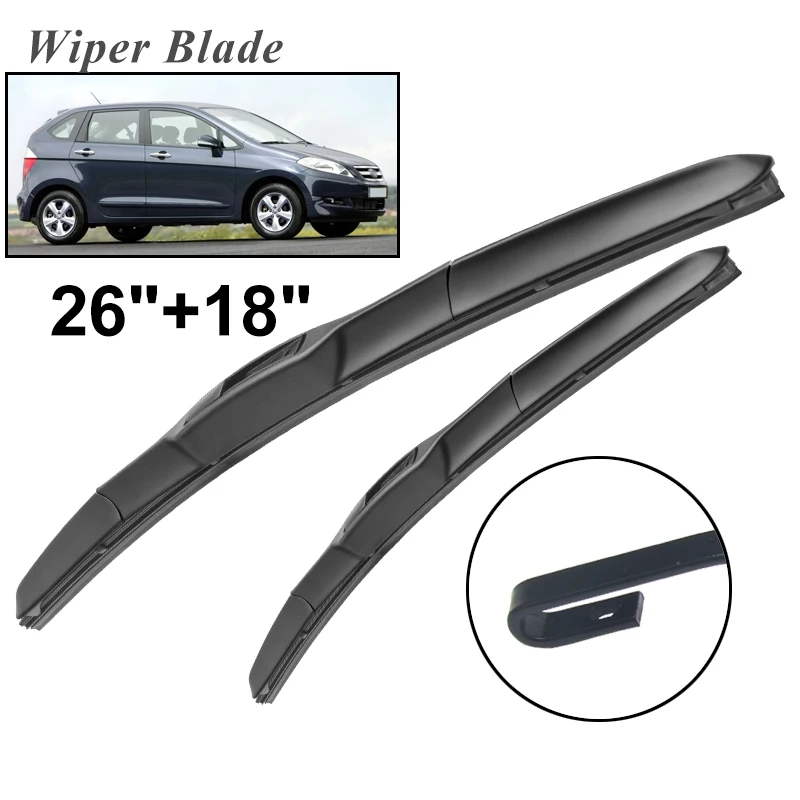 

Передние щетки стеклоочистителя okoстеклоочистителя RHD & LHD для Honda FR-V 2004 - 2009 лобовое стекло переднее окно 26 "+ 18"