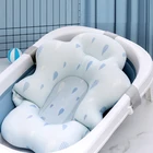 Мультяшный портативный Коврик для ванны для детского душа, нескользящий Коврик для ванны, безопасность новорожденных, поддерживающая Подушка, складная мягкая подушка