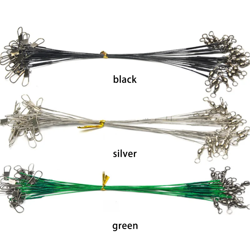 20 шт/луя Передняя проволока анти укуса стальная с отличным кольцом персонажа