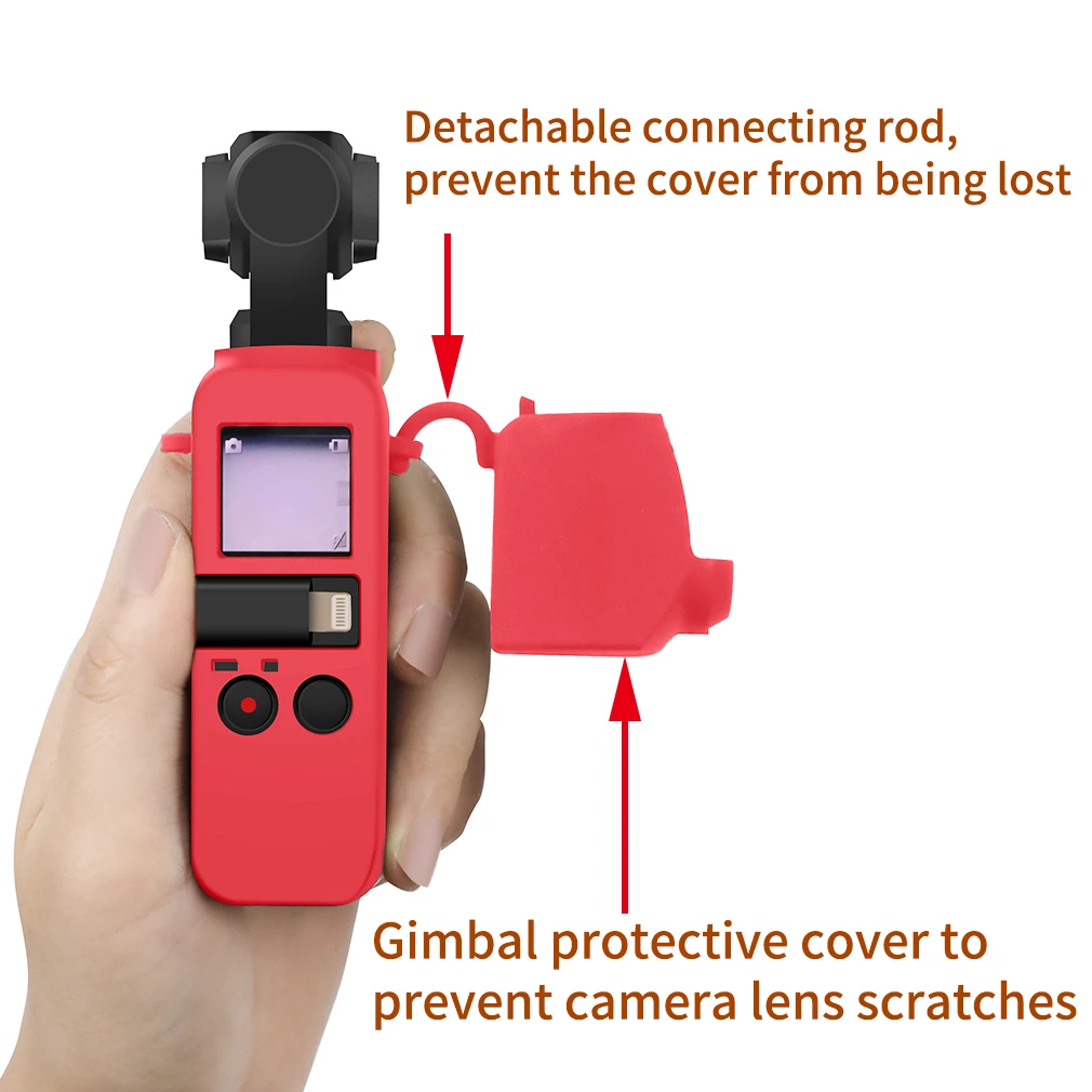 Силиконовый чехол с полным покрытием противоскользящий защитный для DJI OSMO