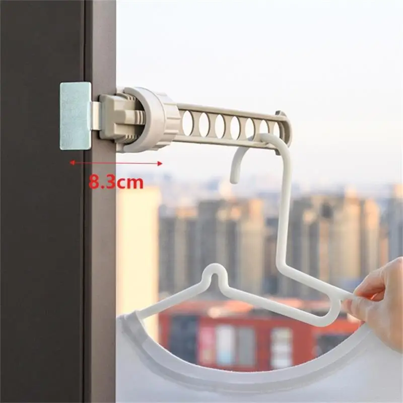 

Drying Rack Balcony Clothes Drying Rack Wall Mounted Clothes Drying Rack Bathroom Drying Rack Indoor Space Saving 8 Holes