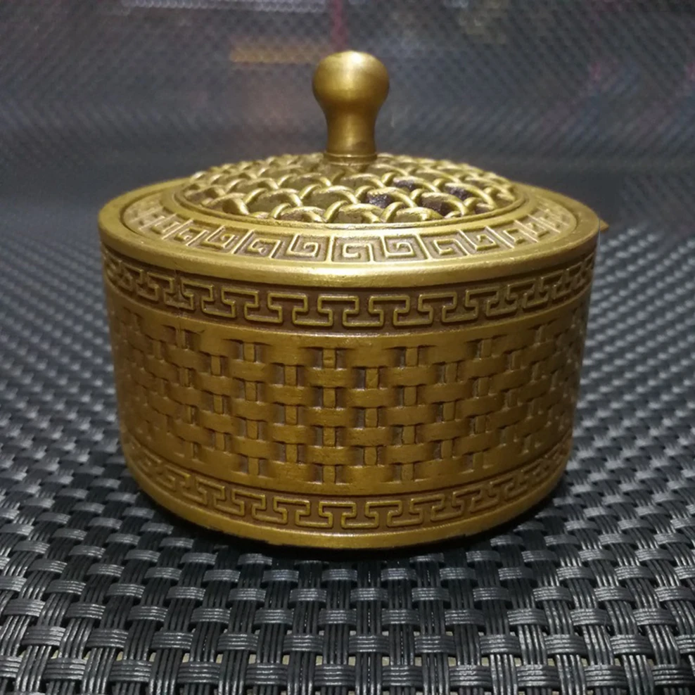 Small brass incense burner Antique Xuande Furnace Brass sandalwood stove Incense for Buddha Pure copper | Дом и сад