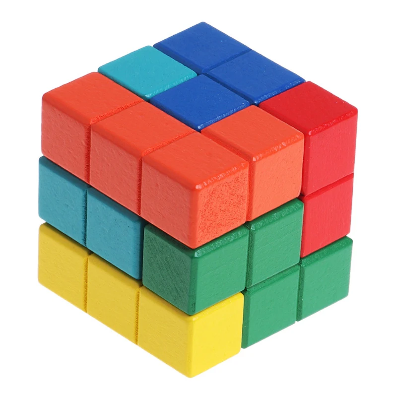 

New Tetris Game Magic Cube Puzzles For Children Hobby Jigsaw Other 3D Wooden Puzzle Montessori Educational Toys Brain Teaser Toy