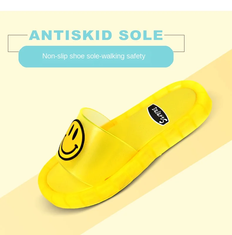 Детские сандалии из ПВХ со светодиодной подсветкой летние шлепанцы для девочек