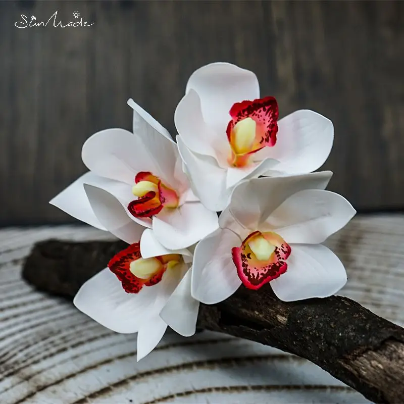 SunMade Высококачественный букет орхидеи 4 шт./лот роскошные свадебные украшения