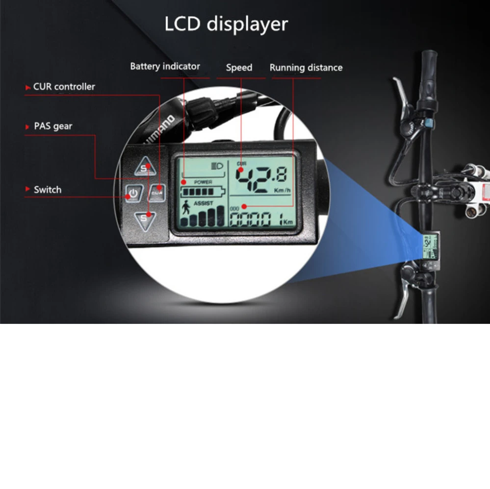 MYATU рама из алюминиевого сплава 26 дюймов складной горный велосипед E 48v 10.4ah Lg