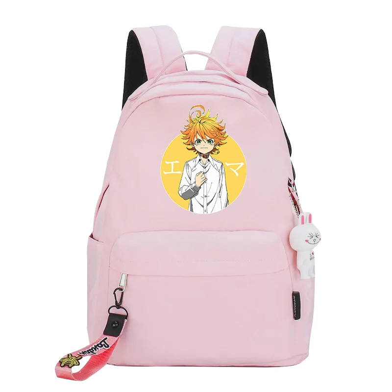 

Anime Dream Island School Backpack for Teenage Girls Boys Bag Ray Norman Emma Backpack Women Backpack Travel Shoulder Backpack