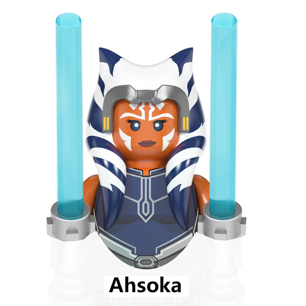 Конструктор Оби-Ван Кеноби Люк Скайуокер йода Ahsoka Tano Sith Kylo Ren Count Dooku Starkiller фигурки