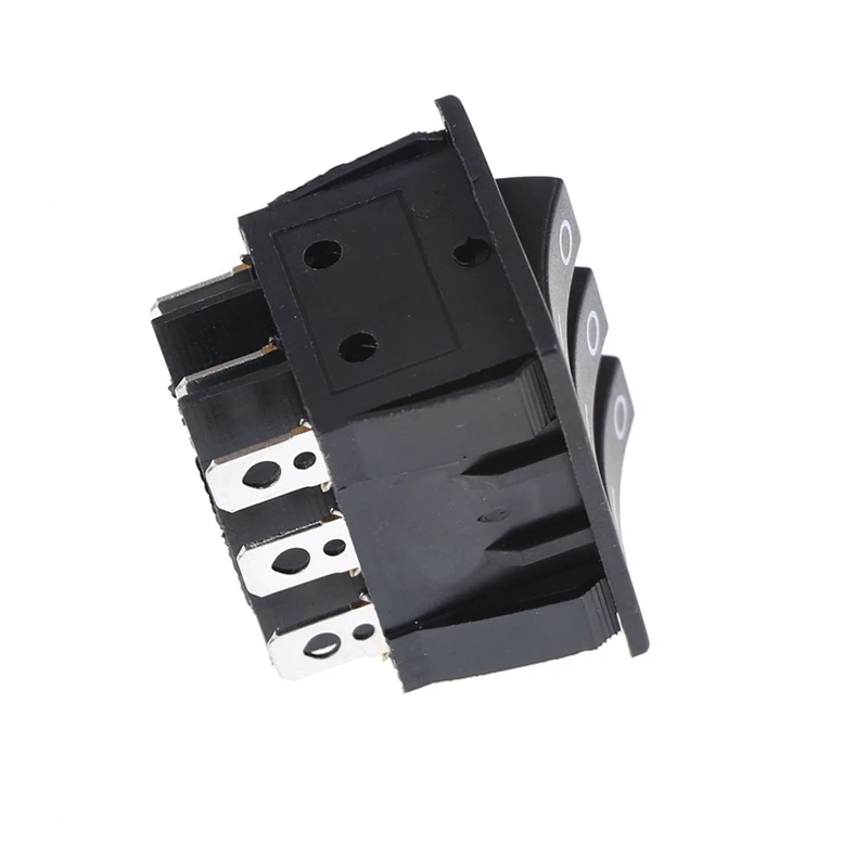KCD3 Big Rocker Switches Black Three-Way Switch 9 Pin 2 Position multi-knife single-throw 15A 250V 20A 125VAC AC ON-OFF 34*40 |