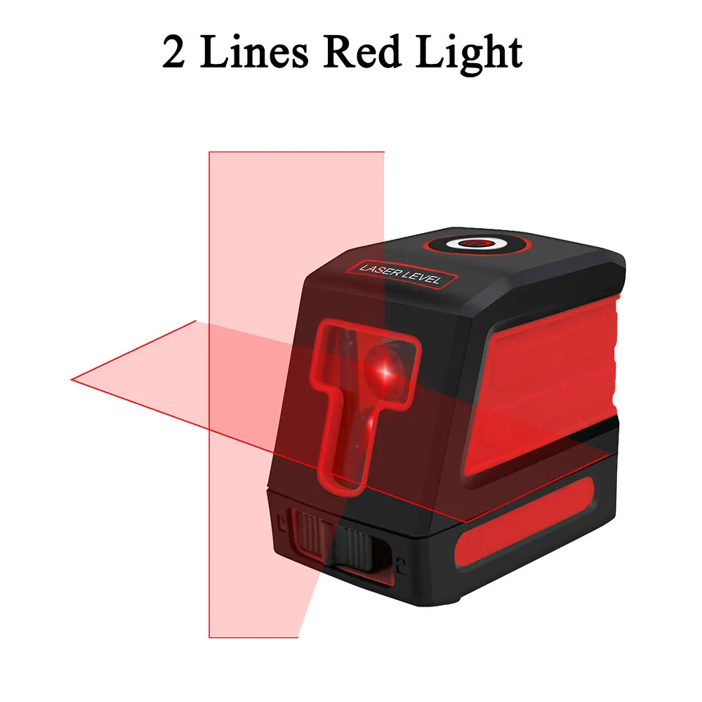 2 lines red light 8 линий 5/2 линии зеленый/красный лазерный уровень самонивелирующийся 360 горизонтальный и вертикальный крест супер мощный 3D лазерный луч линии - Цвет: 2 lines red light
