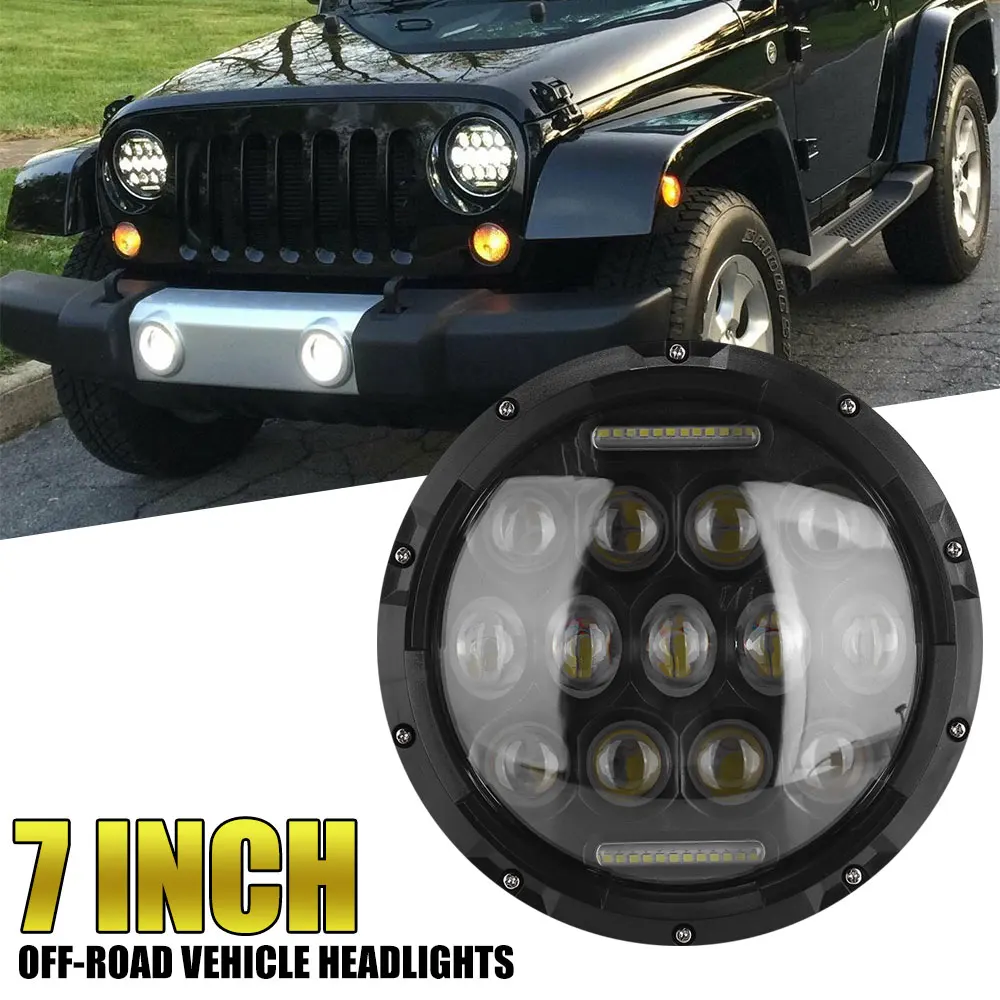 2 шт. светодиодный светильник 4 дюйма 140 Вт лм Круглый Точечный внедорожный