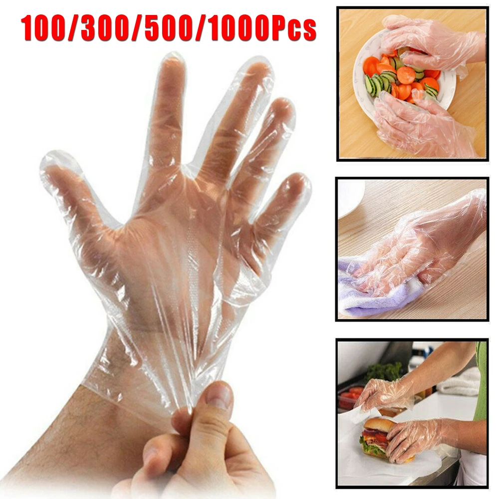 PE одноразовые чистящие перчатки прозрачные пыленепроницаемые экологически