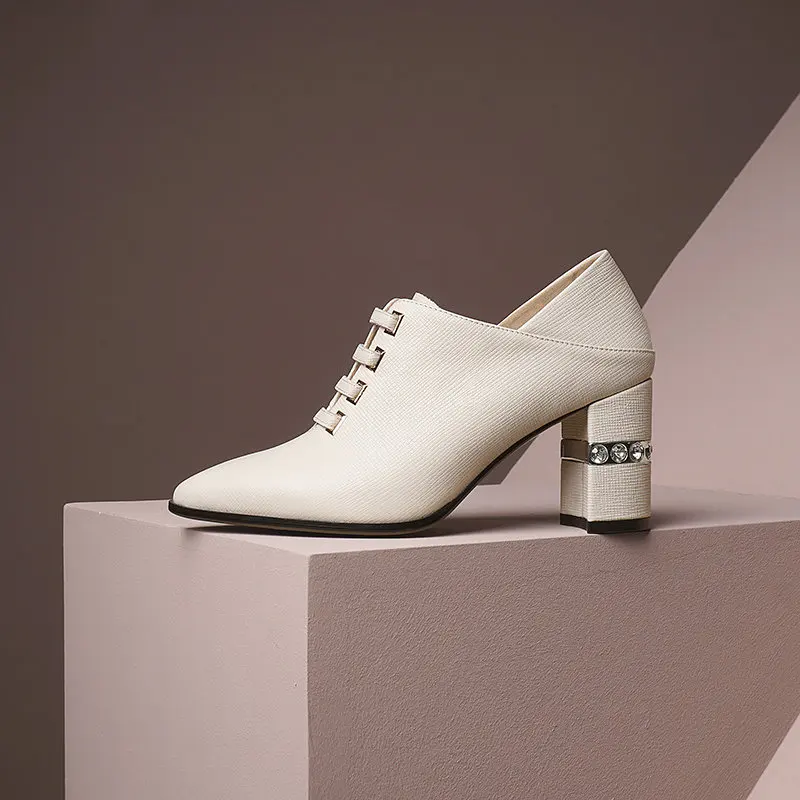 

office ladies shoes high quality women high heel shoes New fashion brand genuine leather high heels women heels