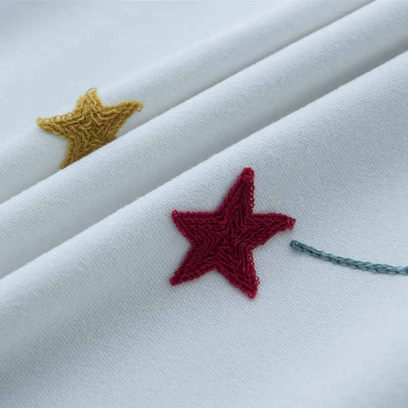 White Cloth Мультяшная планета, звезда, Затемненные внешние космические занавески ночь для шторы в детскую для мальчиков спальня детская оконная занавеска T& 020#30 - Цвет: White Cloth