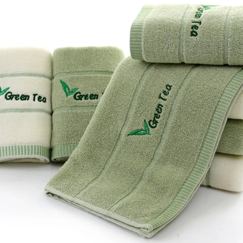 Горячая Распродажа зеленое чайное полотенце 100% хлопковое волокно мягкое детская