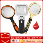 5X 45x увеличительные лупы с подсветкой и 3 светодиодными УФ-лампами, лупа для чтения банкнот, ручные инструменты для осмотра ювелирных изделий