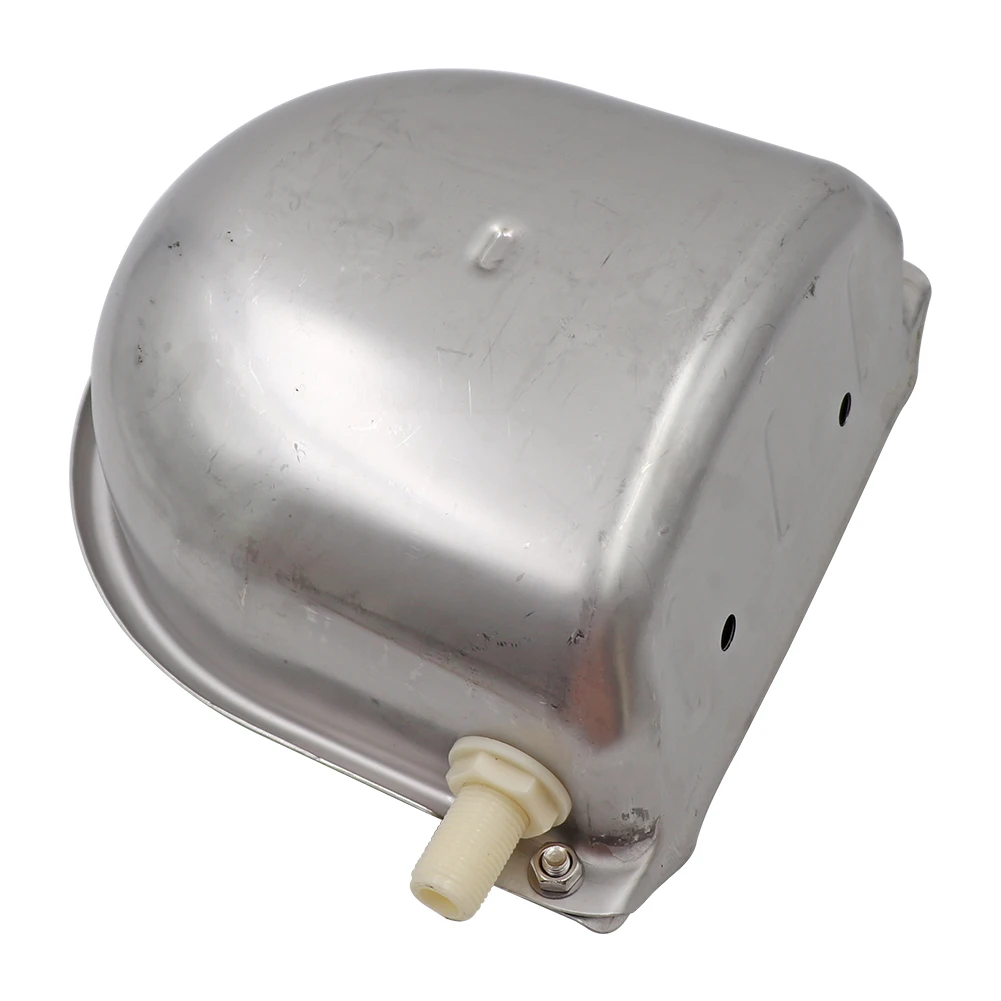 

304 Stainless Steel With Drain Hole Drinker Automatic Float Farming Trough Horse Cow Water Bowl Sheep Dog Pet Goat Cattle