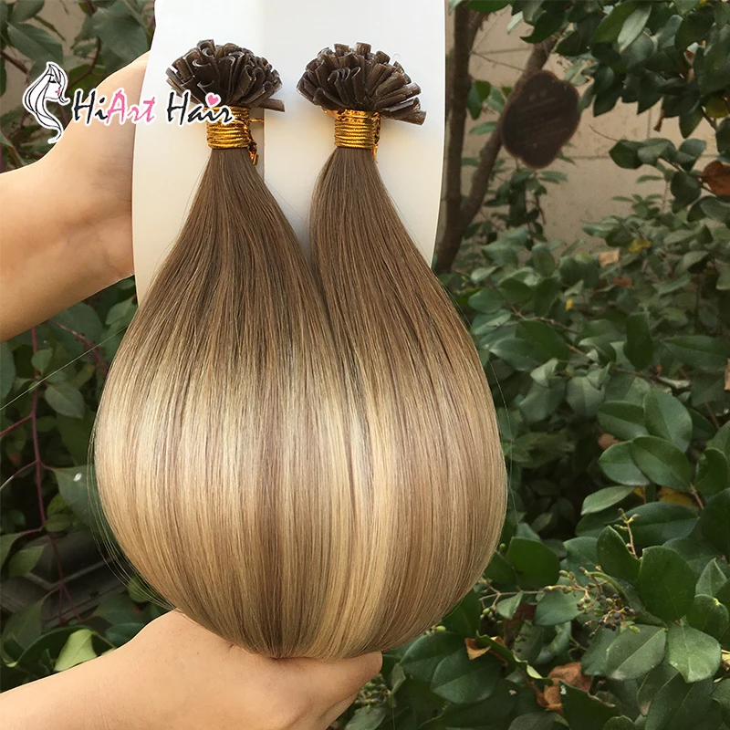Накладные волосы HiArt 0 8 г u-образные для наращивания Заводские двойные remy прямые