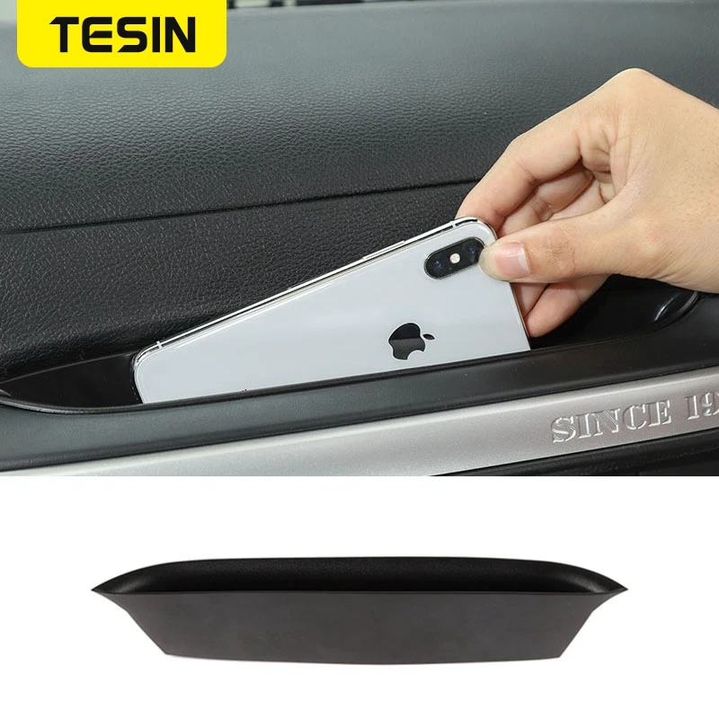 

TESIN For Jeep Wrangler Jk Jku 2011-2018 Co-Pilot Storage Box Passenger Storage Tray Car Phone Storage Box Car Supplies