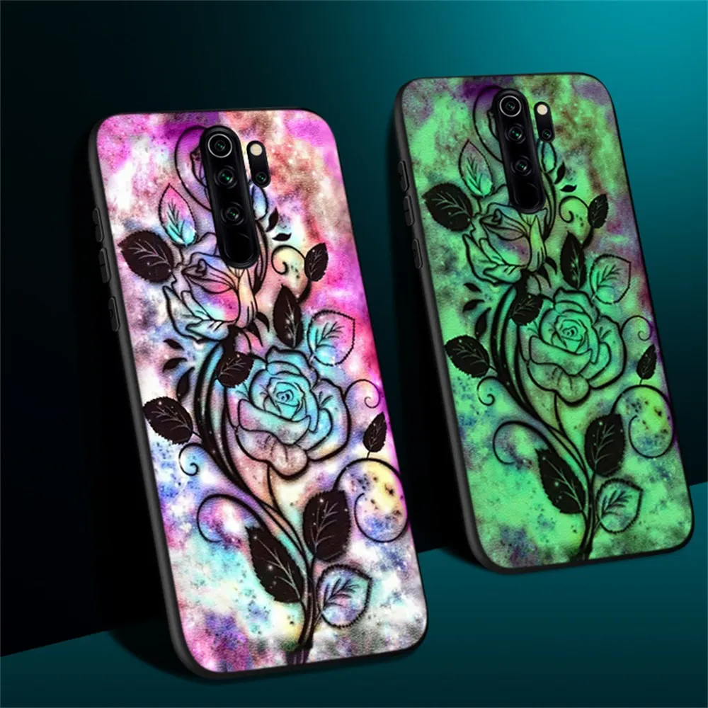 5 Флуоресцентный чехол для Xiaomi mi Max 2 3/mi x 2S 3 Световая Крышка для Xiaomi mi 9/Note/mi Play из искусственной кожи Funda бампер чехол - Цвет: 5