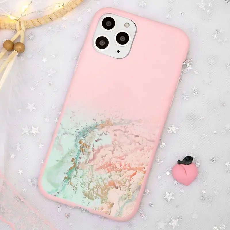 

Marble Gradient Phone Case Candy Color for iPhone 11 12 mini pro XS MAX 8 7 6 6S Plus X SE 2020 XR