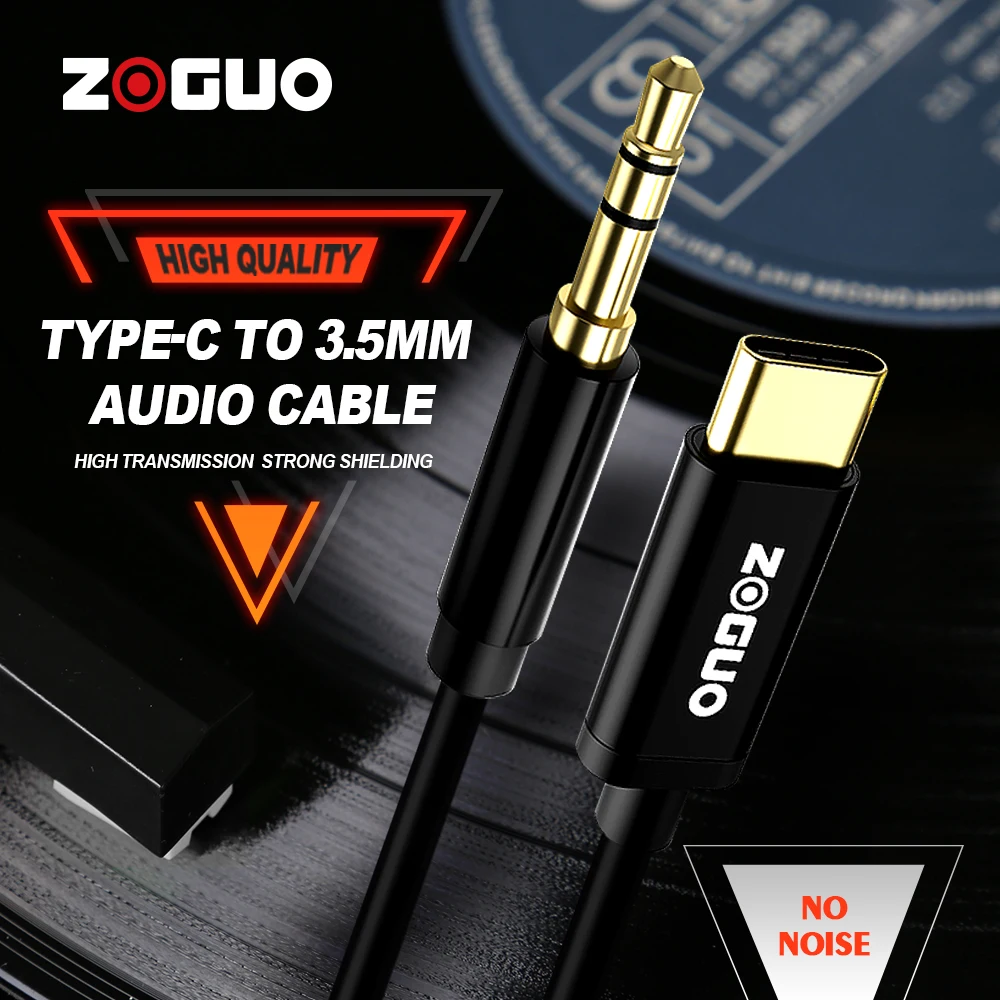 

USB Type C to 3.5 MM Jack male to male AUX Cable Type-C Audio Kabel for Car Speaker Headphone Tipo C Auxiliary Adapter Cabo