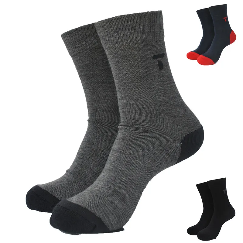 1 пара на открытом воздухе шерсть мериноса и бамбука толстый хлопковый походные