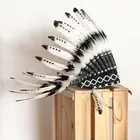Детский костюм W3JF, шляпа, шапка, реквизит для Хэллоуина, перья из Индии; Для головного убора