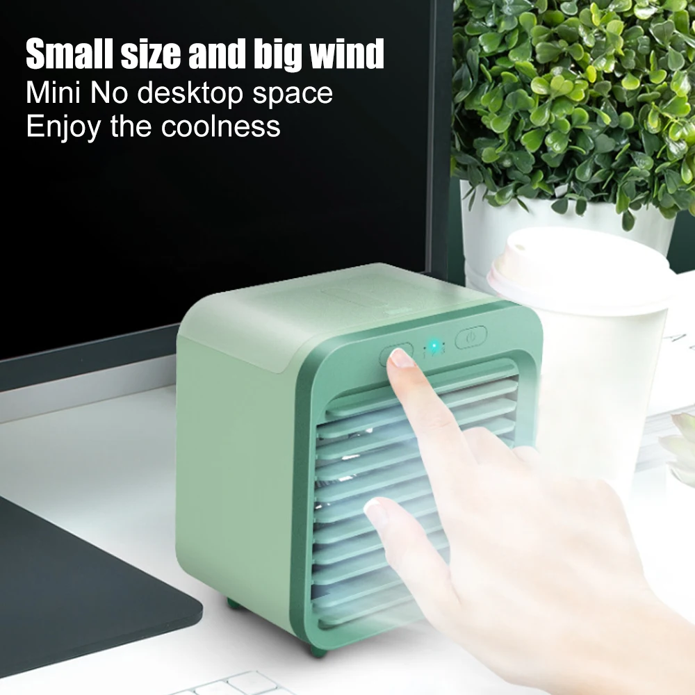 2020 Air Conditioner USB Portable Cooler Humidifiers Table Cooling Fan For Home Office Humidification Device Low Noise | Бытовая