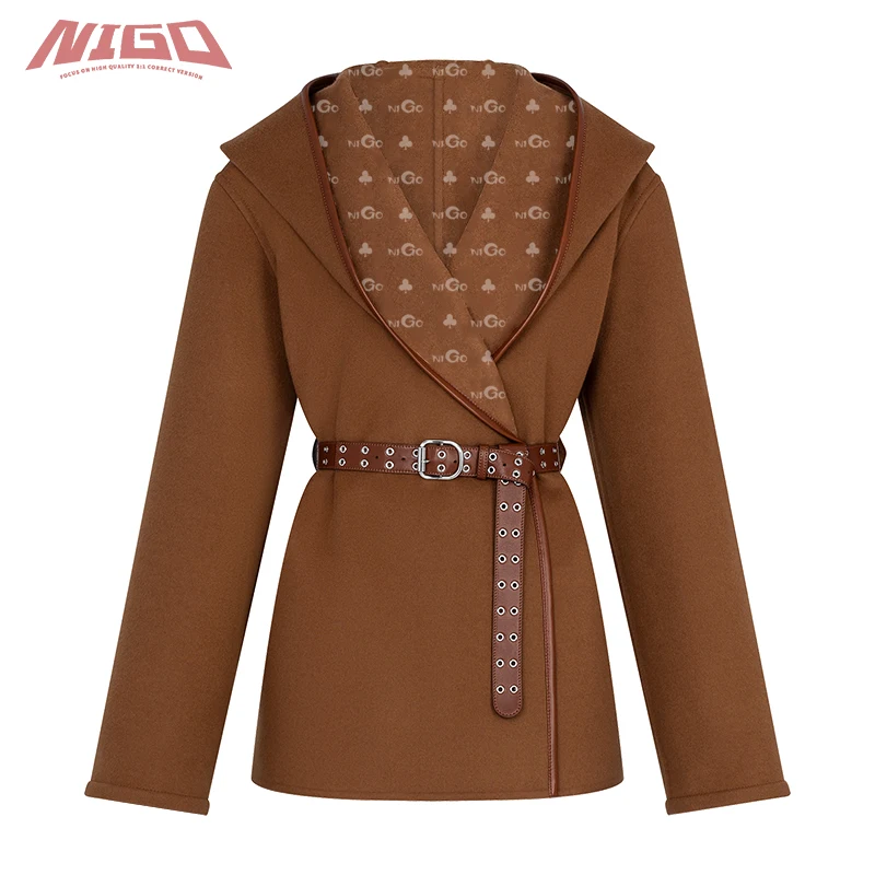 

Халат NIGO Peacoat из шерсти и шелка с монограммой # nigo173