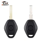 Чехол Dandkey для дистанционного ключа с 3 кнопками, чехол для BMW E38, E39, E46, EWS System Fob, без чипа, лезвие HU92, отличное качество, 10 шт.