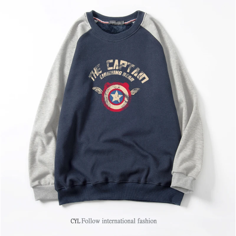 

Пуловеры HOUZHOU, флисовый свитер с круглым горлом графические джоггеры, толстовки с принтом, зимняя Корейская уличная одежда в стиле хип-хоп, Х...