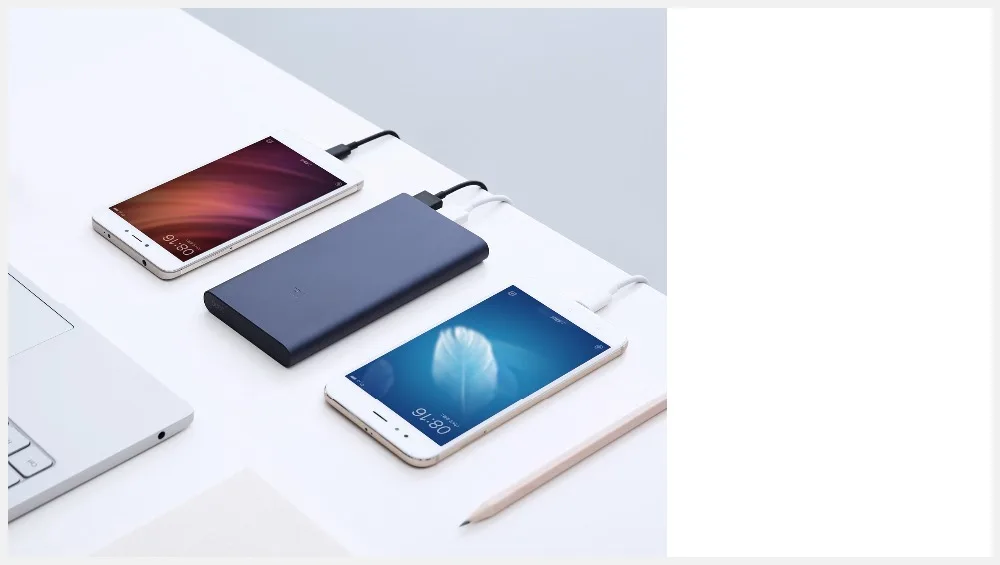 10000 мАч Xiaomi Mi внешний аккумулятор 2 внешних аккумулятора 15 Вт Быстрая Зарядка Внешний аккумулятор 10000 PLM09ZM с двойным USB выходом для телефона