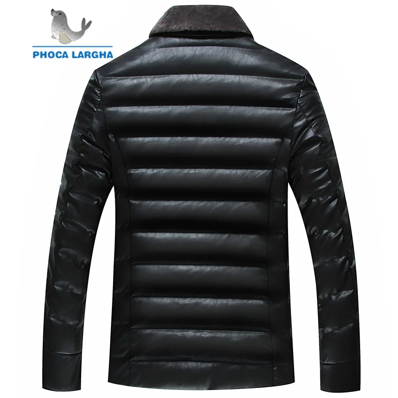 Зимние пуховики мужские шерстяные парки с отложным воротником Мужская брендовая