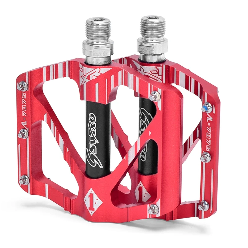 

1 Pair Bike Flat Pedals Bicycle Aluminum Alloy Ultra Axle Sealed Bearing Pedal